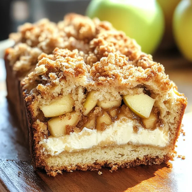 Apple Crisp Cheesecake Bread