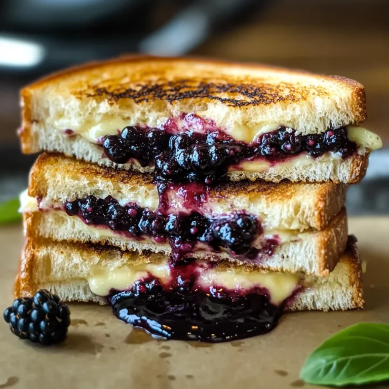 Balsamic Blackberry Brie Grilled Cheese