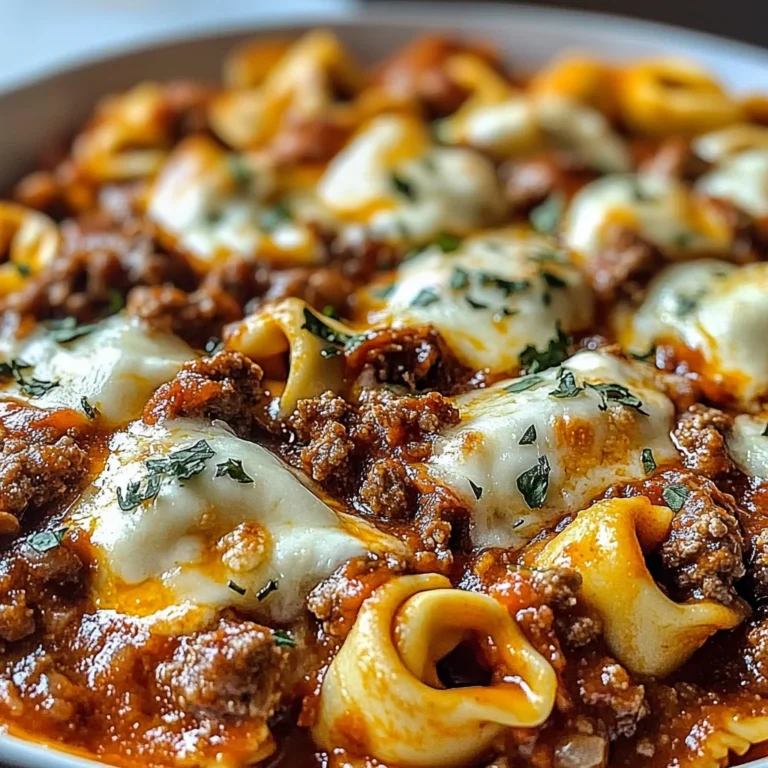 Beefy Tortellini Bake