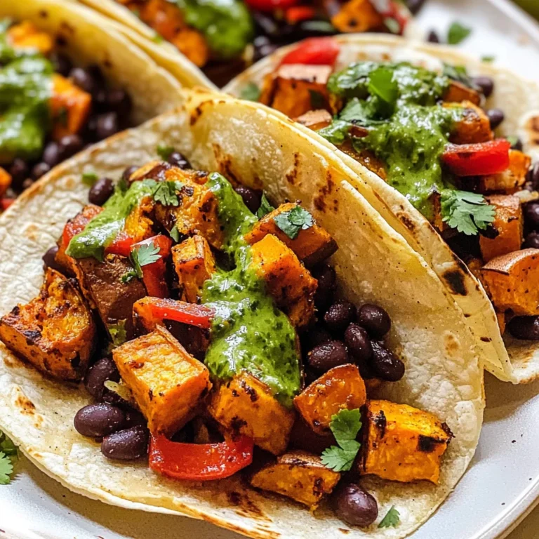 Black Bean Sweet Potato Tacos Recipe