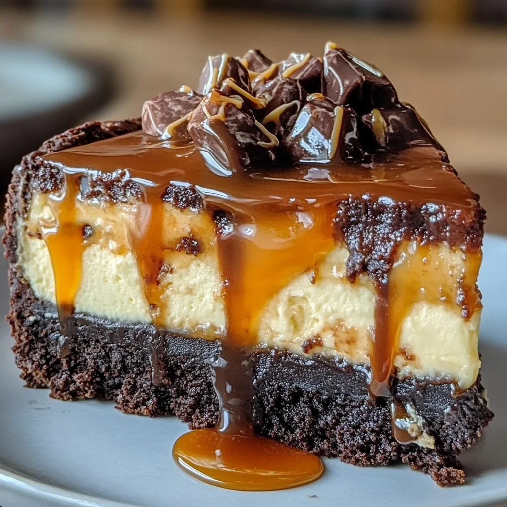 Caramel Brownie Cheesecake
