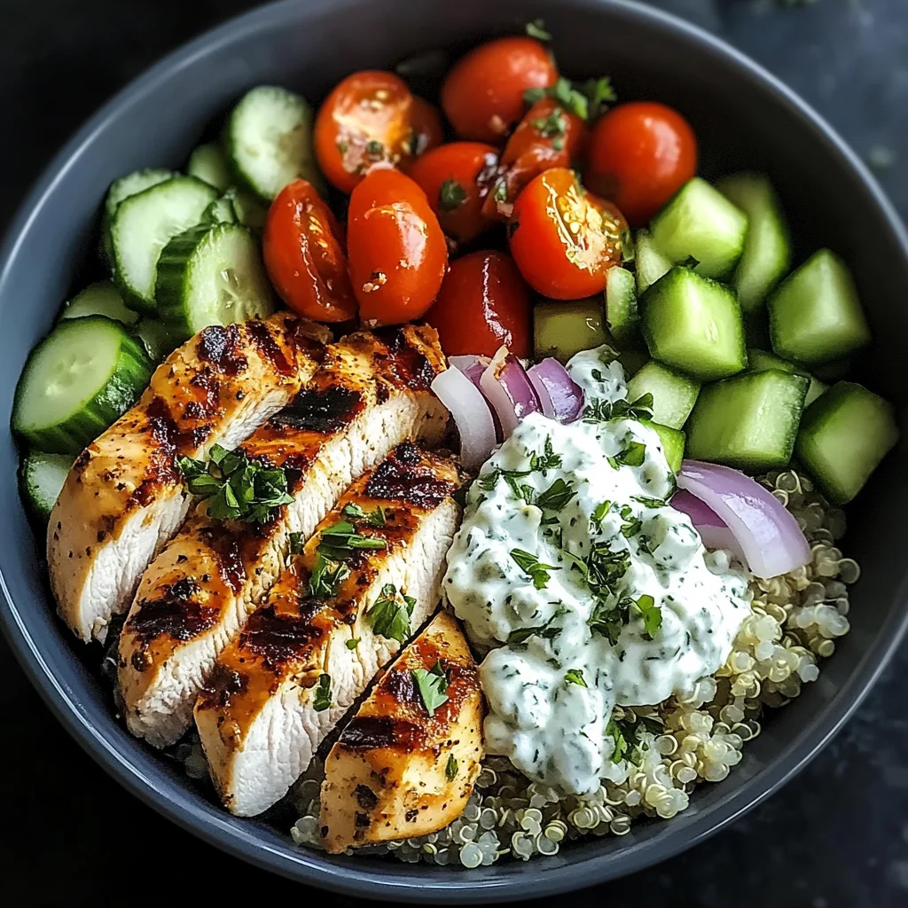 Chicken Tzatziki Bowls