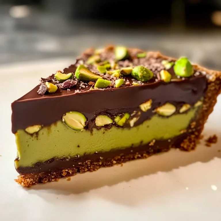 Chocolate Pistachio Ganache Tart Recipe