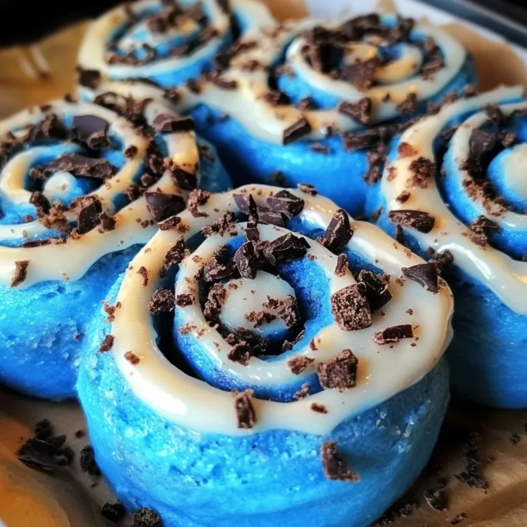 Cookie Monster Cinnamon Rolls Recipe
