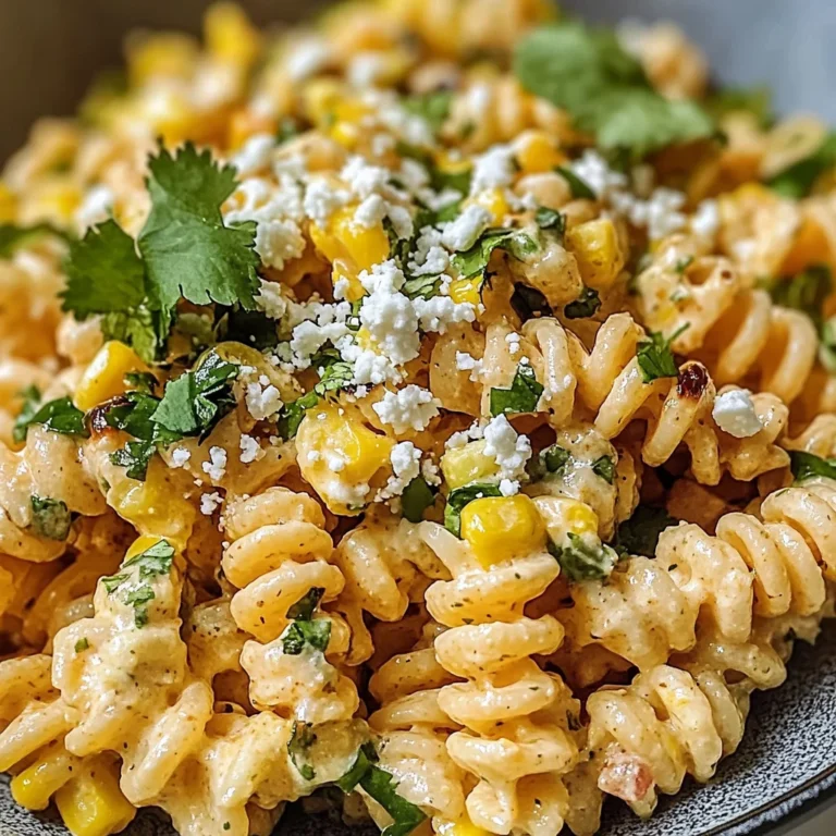 Easy Mexican Street Corn Pasta Salad
