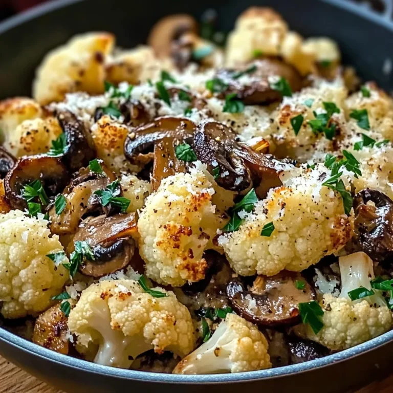 Garlic Cauliflower Mushroom Skillet: Quick & Delicious Dish