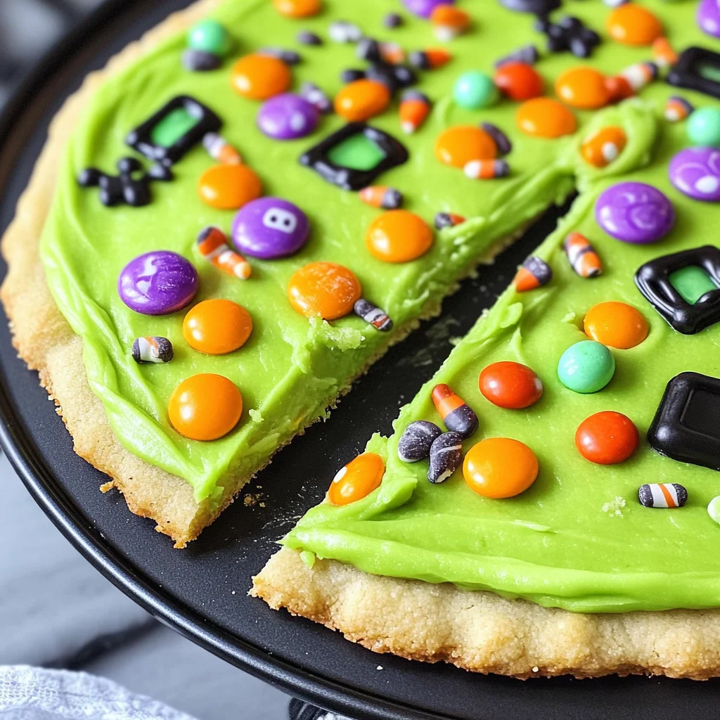Halloween Cookie Pizza