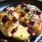 Impressive Cranberry Brie Stuffed Chicken