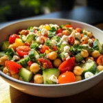 Mediterranean Chickpea Salad with Lemon Vinaigrette: The Best Summer Dish