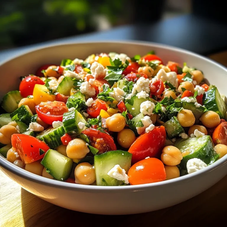 Mediterranean Chickpea Salad with Lemon Vinaigrette: The Best Summer Dish