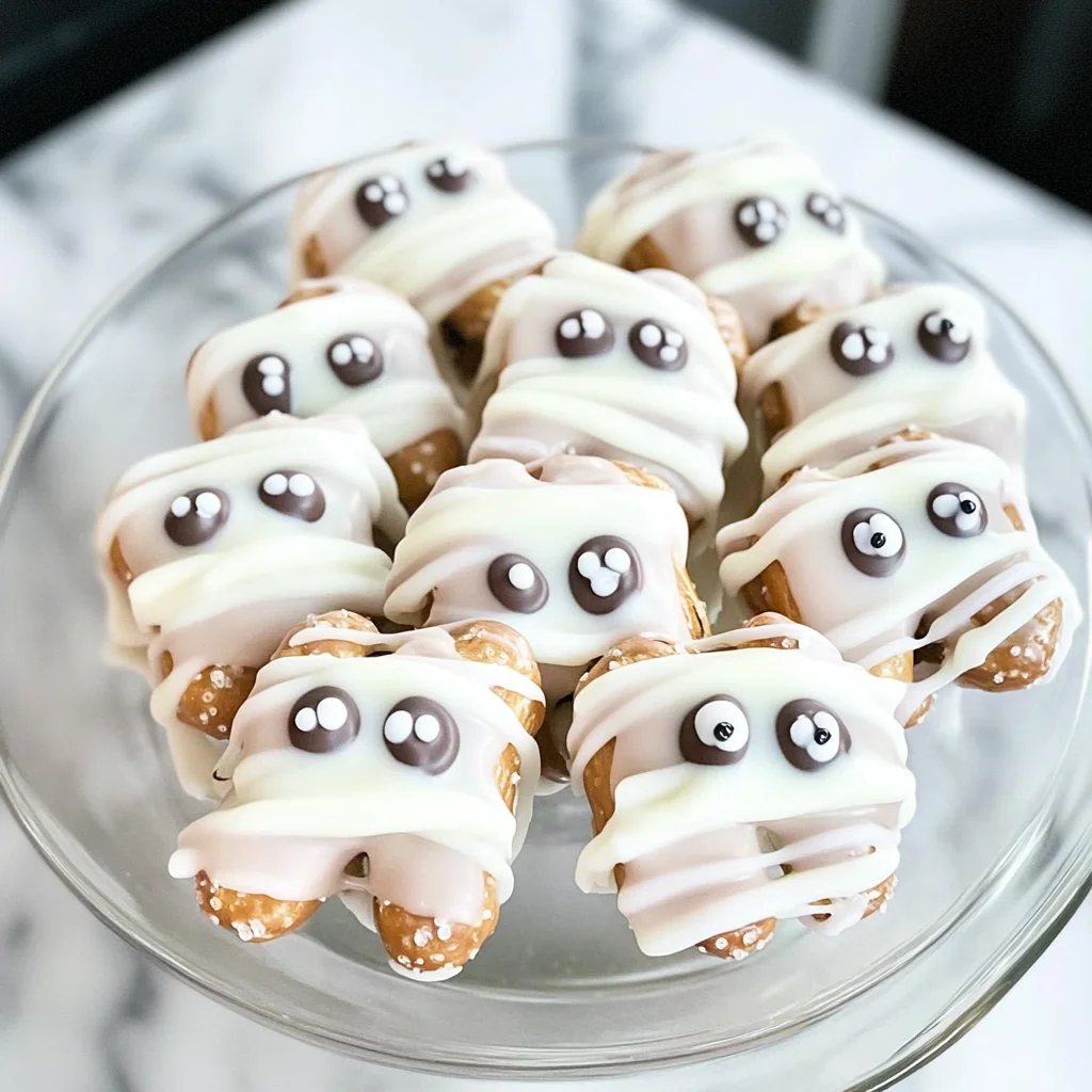 Mummy Pretzel Bites