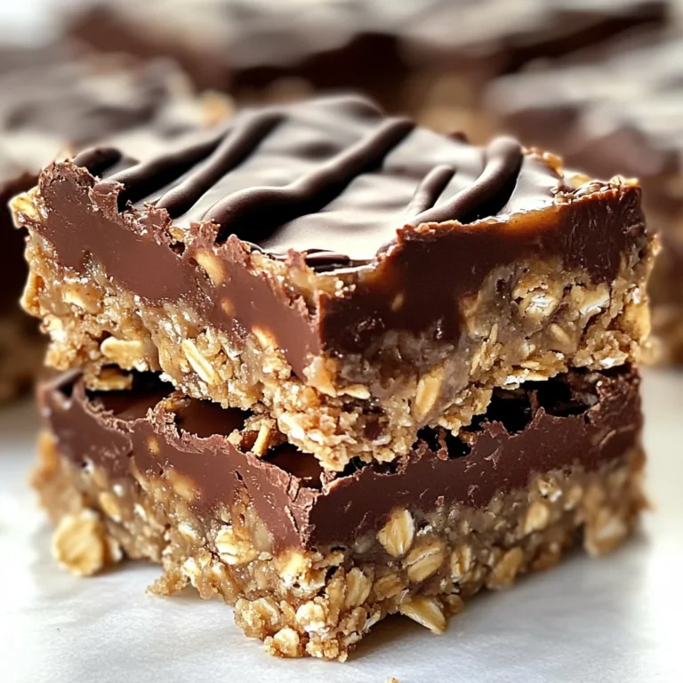 No Bake Chocolate Oatmeal Bars