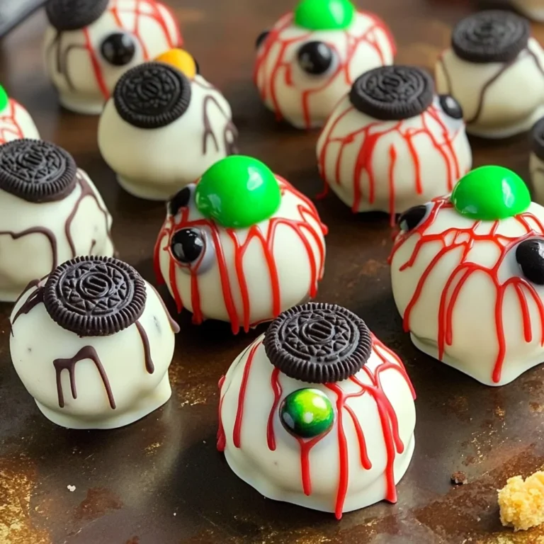 No Bake Oreo Truffle Eyeballs