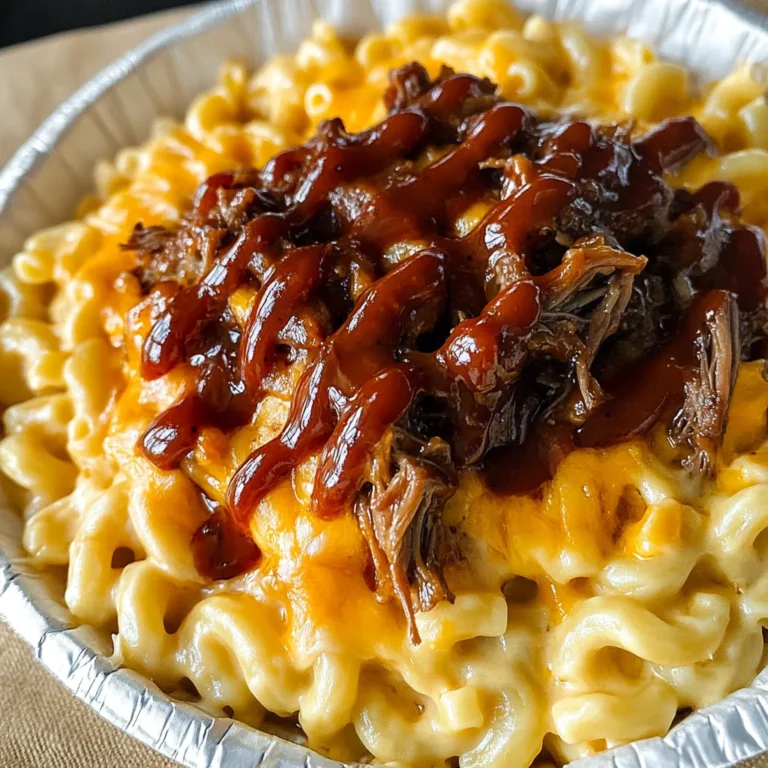 Pulled beef Mac and Cheese