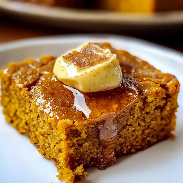 Pumpkin Cornbread with Cinnamon Honey Butter