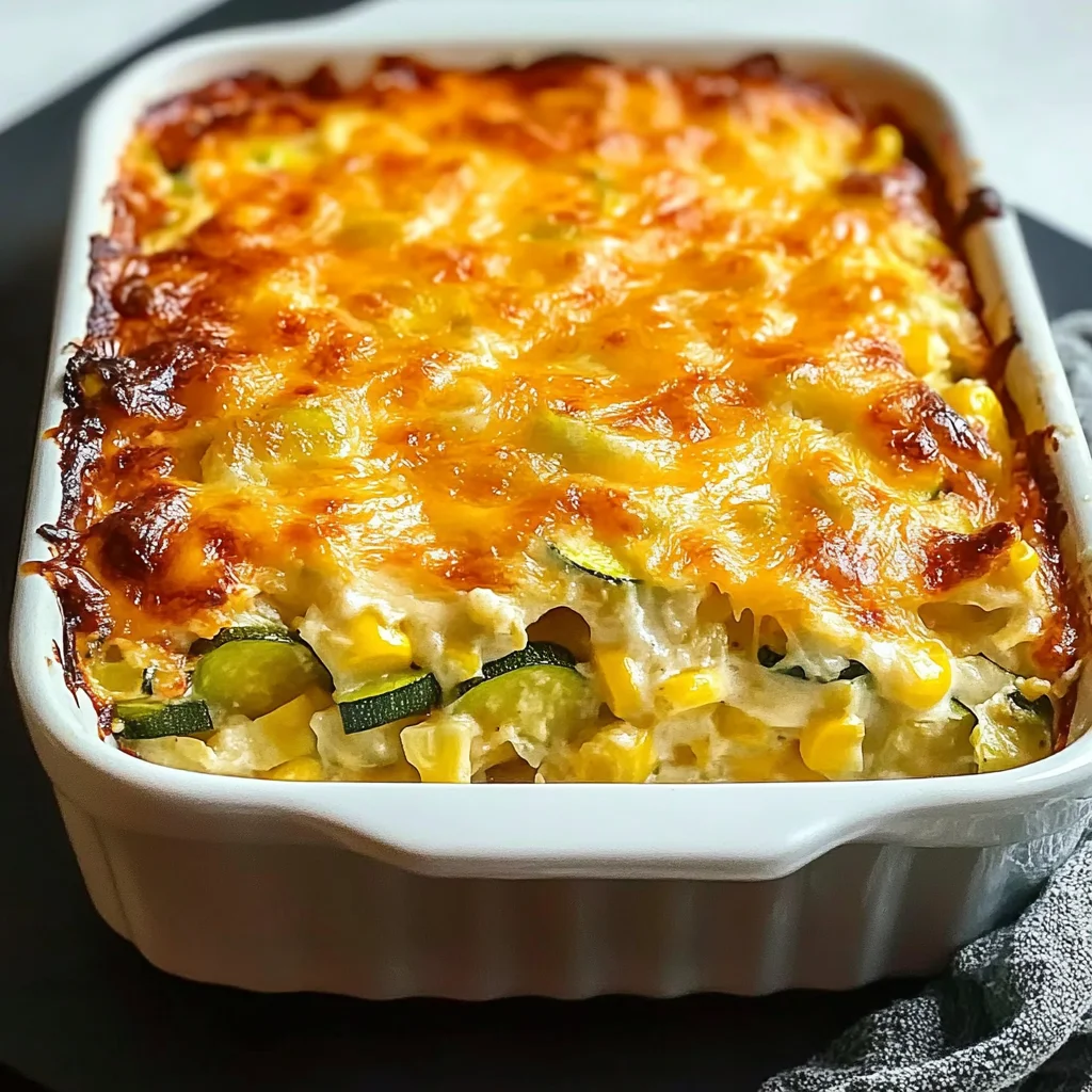 Savory Garden Zucchini Casserole - Alrightwithme