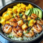 Shrimp Avocado Mango Bowls