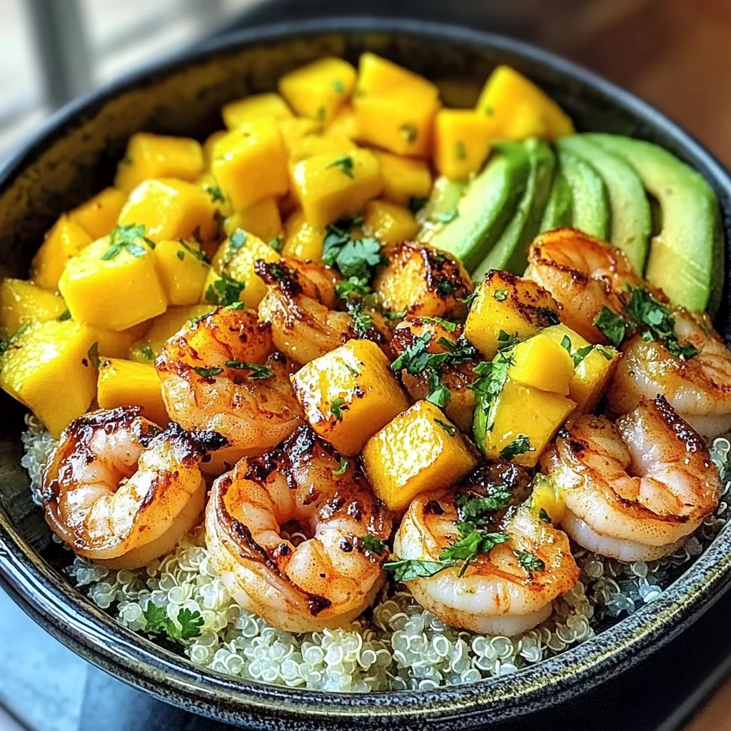 Shrimp Avocado Mango Bowls