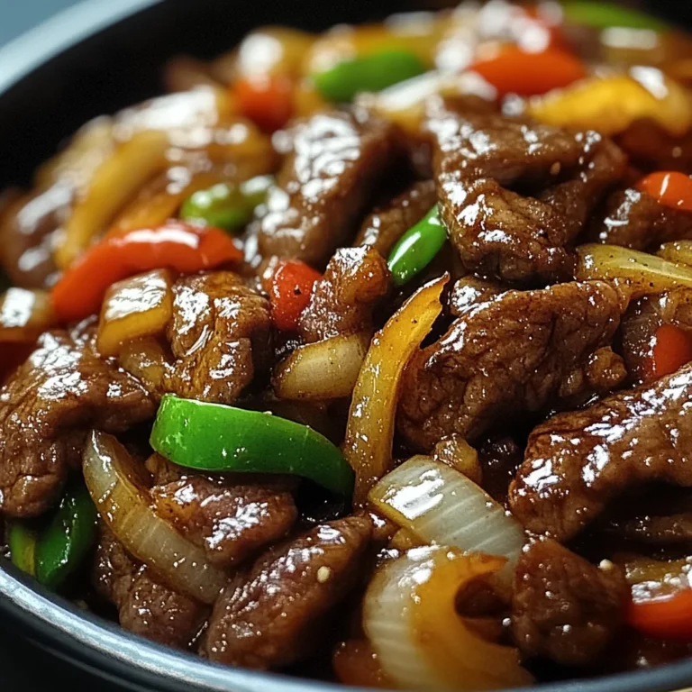 Sizzling Chinese Pepper Steak with Onions