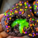 Slime Filled Halloween Cookies