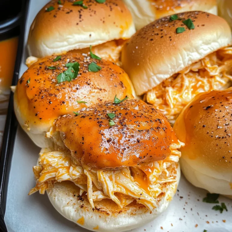 Spicy Buffalo Chicken Sliders