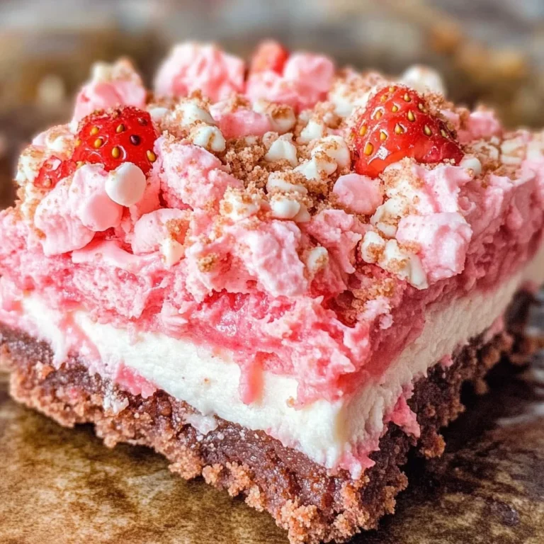 Strawberry Crunch Brownies