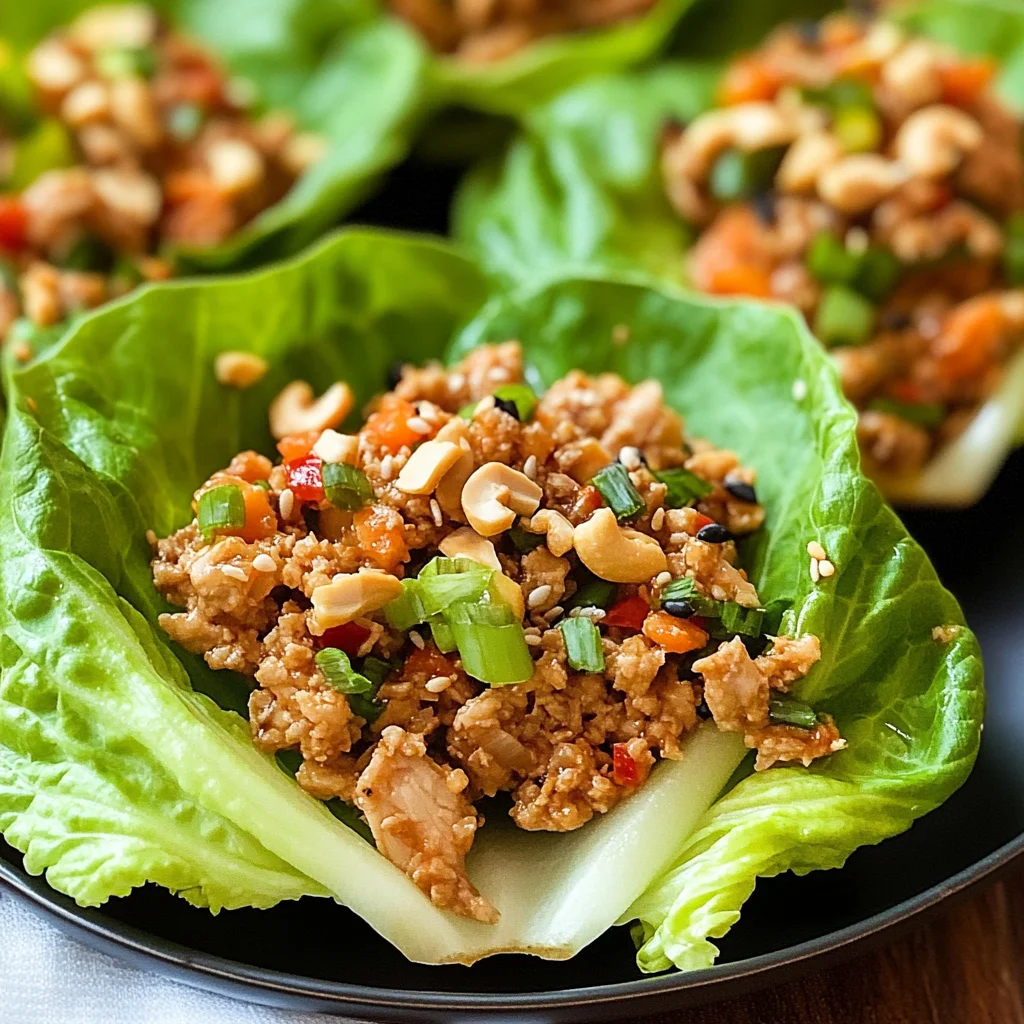 Thai Chicken Lettuce Wraps