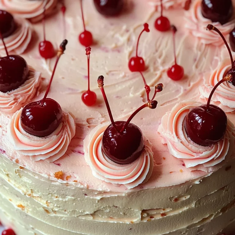 Vintage Maraschino Cherry Cake