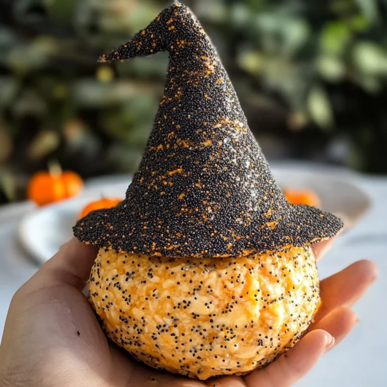 Witch Hat Halloween Cheese Ball