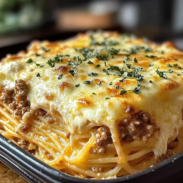 Baked Cream Cheese Spaghetti Casserole