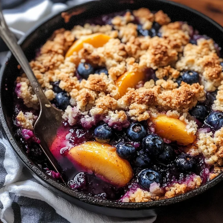 Blueberry Peach Crumble