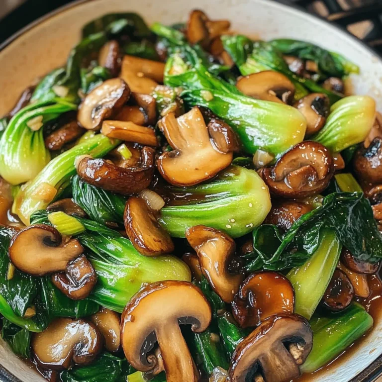 Bok Choy and Mushroom Stir Fry