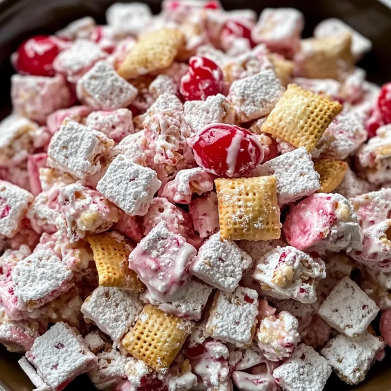Cherry Cheesecake Puppy Chow