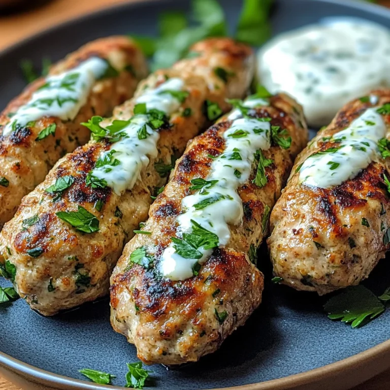 Chicken Kofta with Garlic Yogurt Sauce Recipe: A Must-Try!
