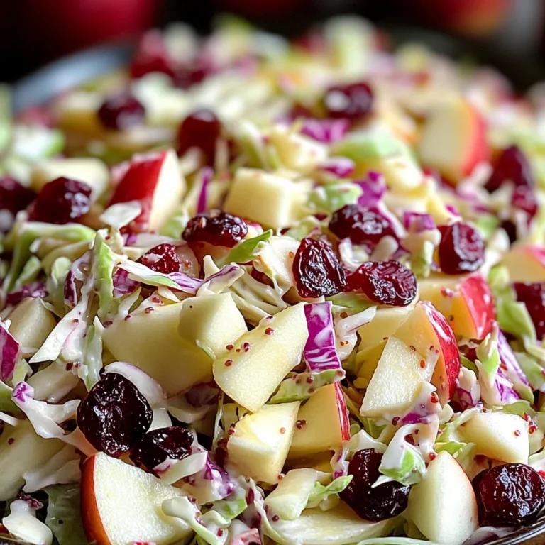 Cranberry Apple Coleslaw: A Delicious & Healthy Recipe