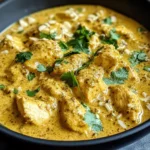Easy Homemade Chicken Korma with Flatbread or Rice