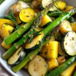 Flavorful Asparagus with Zucchini and Squash