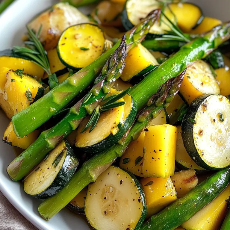 Flavorful Asparagus with Zucchini and Squash