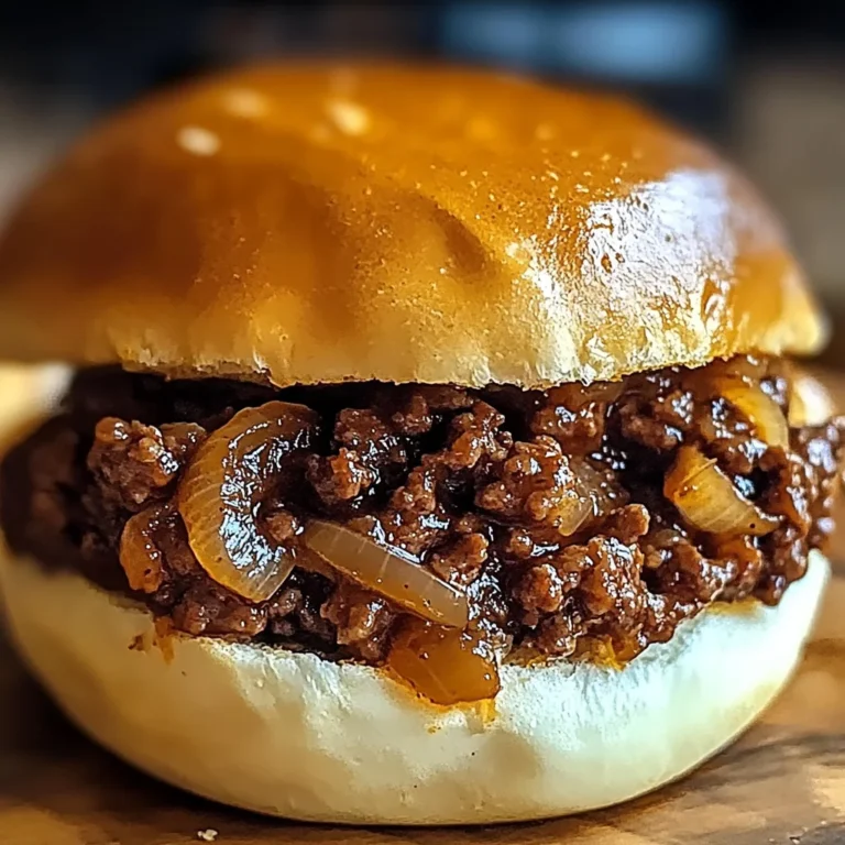 French Onion Beef Sloppy Joes