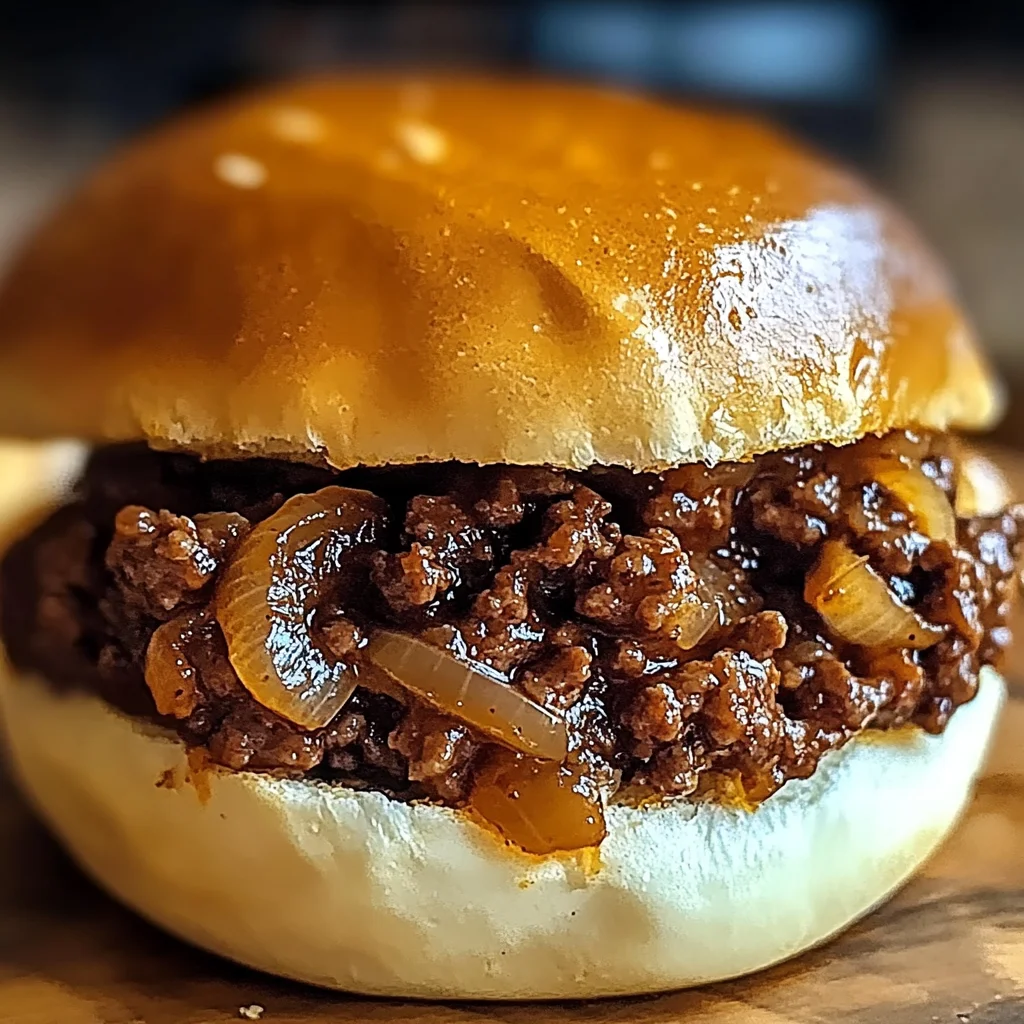 French Onion Beef Sloppy Joes