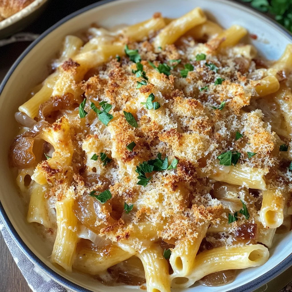 French Onion Soup Pasta Recipe