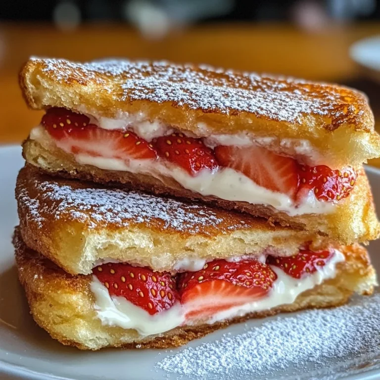 Fried Strawberry Cheesecake Sandwiches