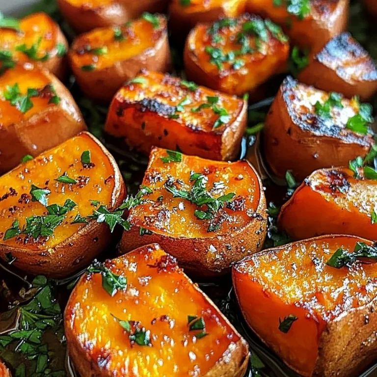Garlic Butter Roasted Sweet Potatoes: A Delicious and Easy Recipe