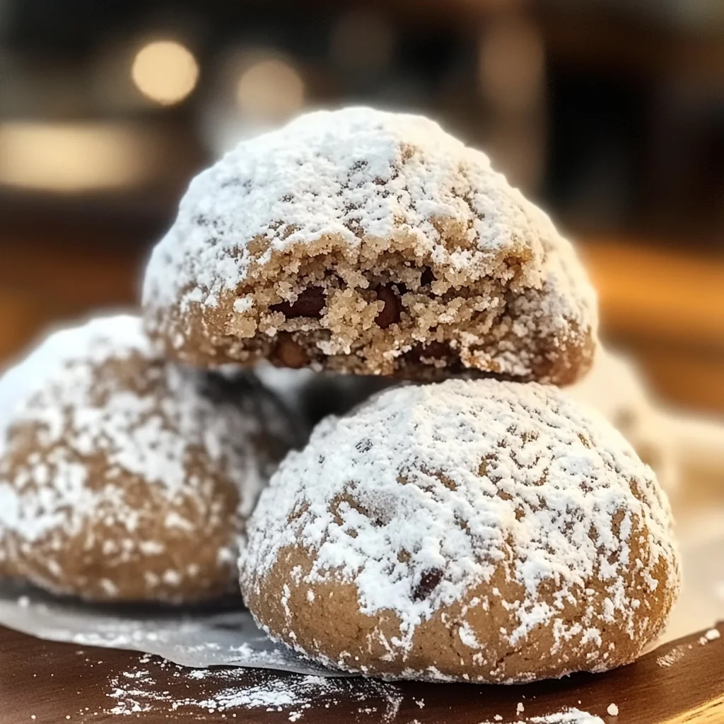 Gingerbread Snowball Cookies