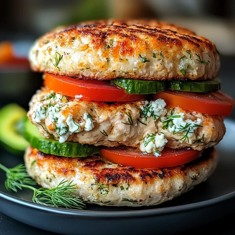 Greek Chicken Burgers