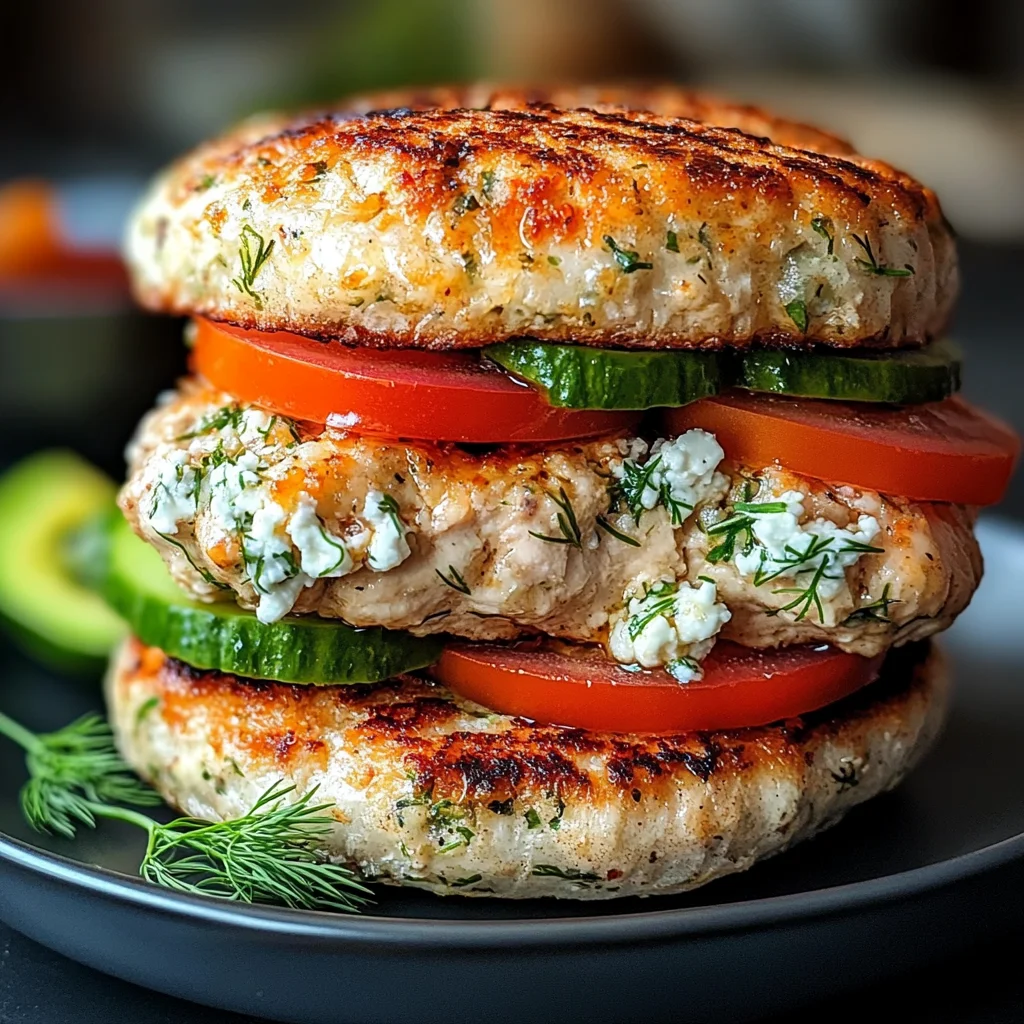 Greek Chicken Burgers