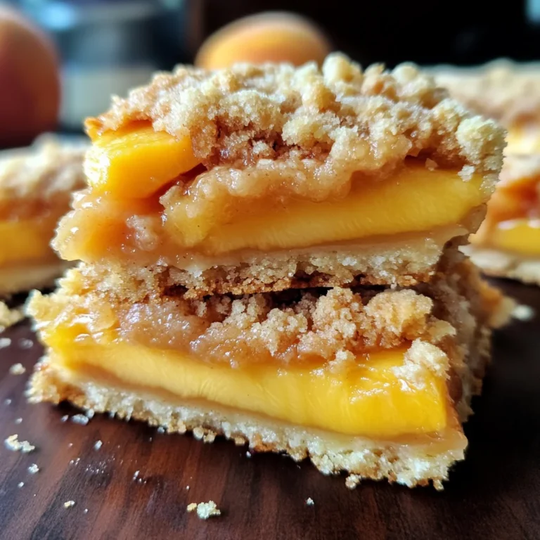 Heavenly Summer Peach Bars: A Sweet Slice of Sunshine