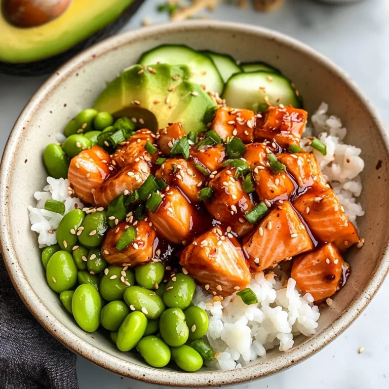 Honey Sriracha Salmon Bowls