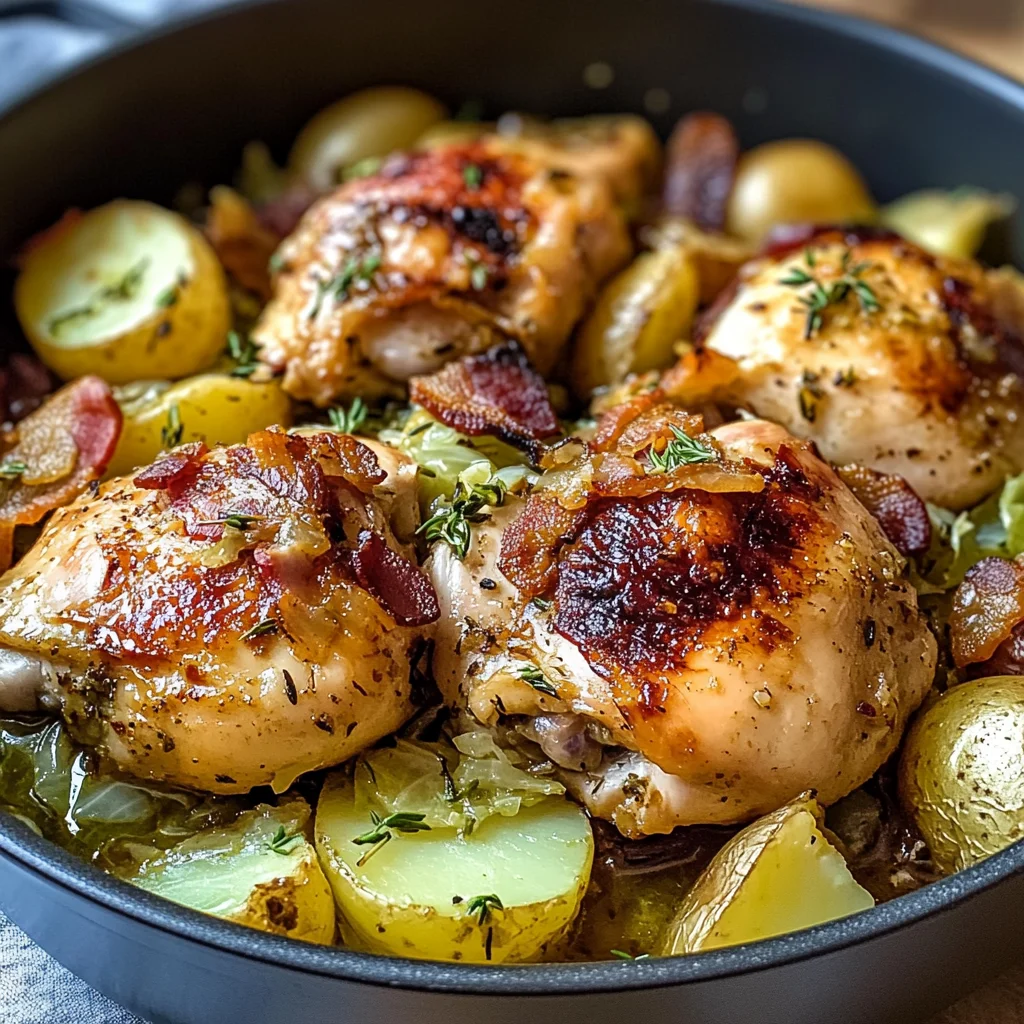 Irish Chicken with Cabbage and Potatoes