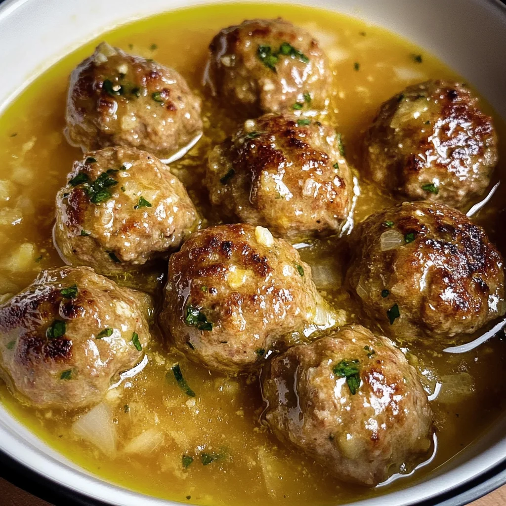 Keftedes In Lemon Sauce